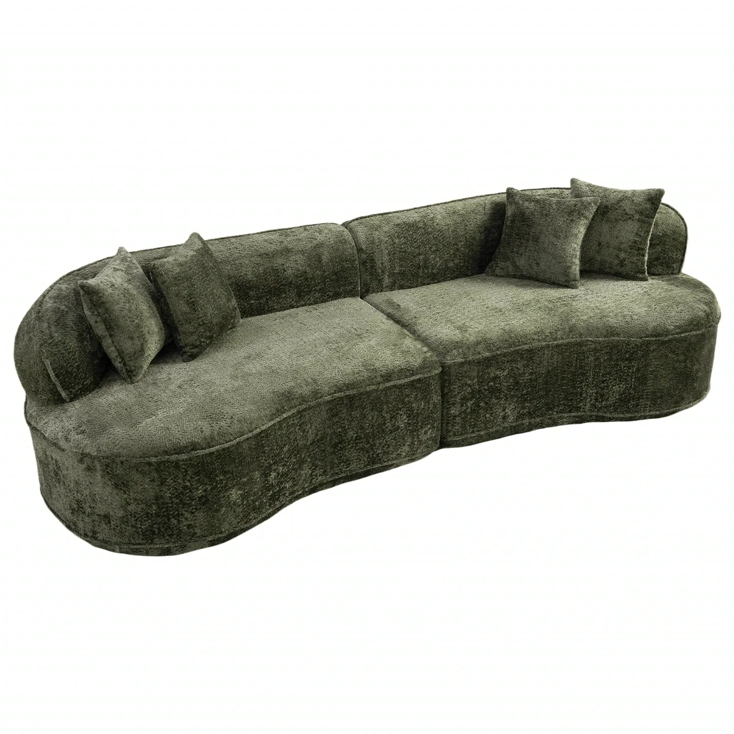 ERYE Boucle Curved Cloud Sofa 114"