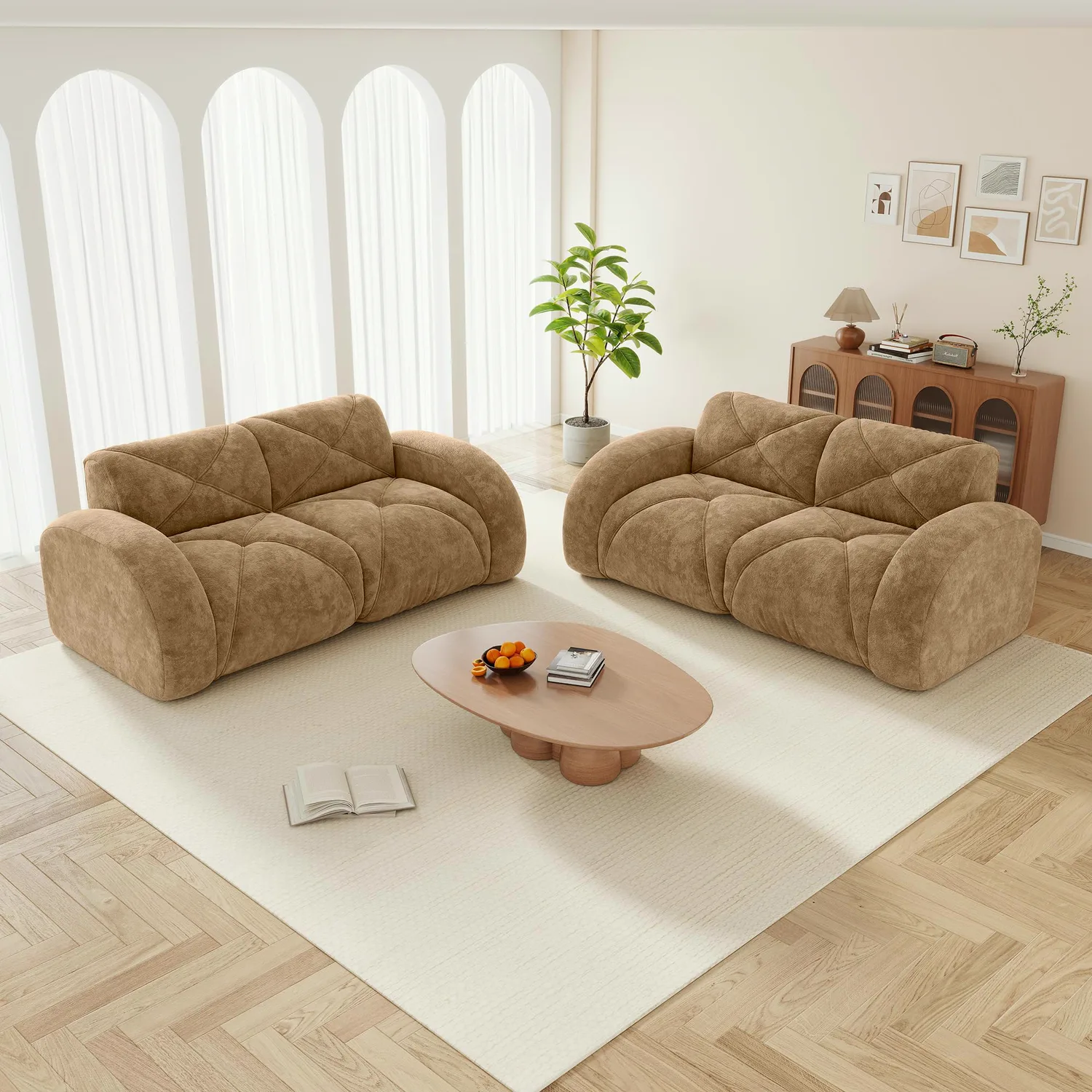 ERYE Velvet Sofa Set