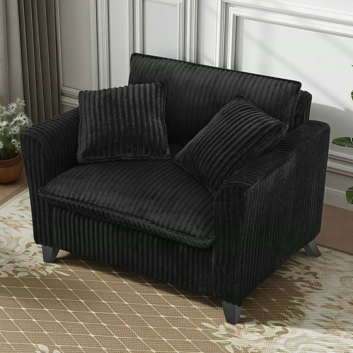 ERYE Corduroy Accent Chair 46.5"