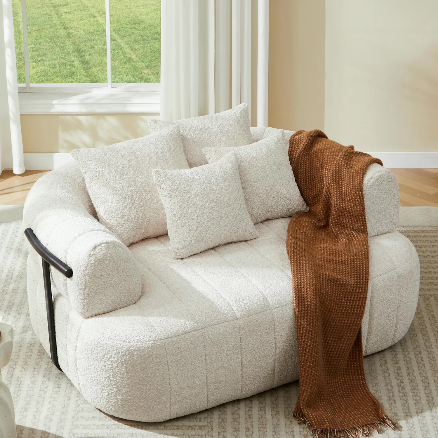 ERYE Oversized Boucle Cloud Chair 64"