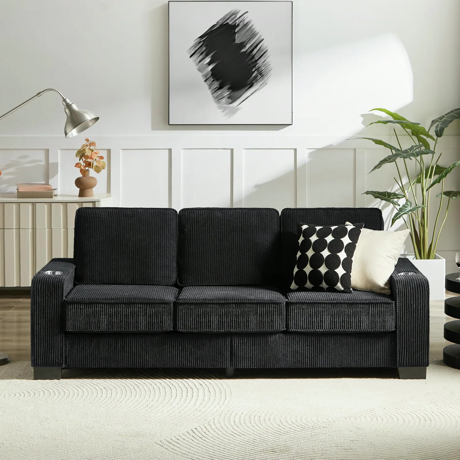 ERYE Corduroy Cloud Sofa 83.9"
