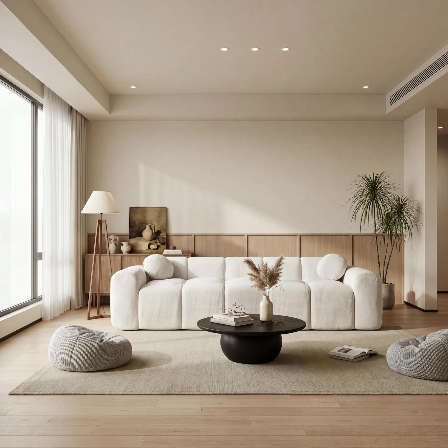 ERYE Corduroy Cloud Sofa 98.4"
