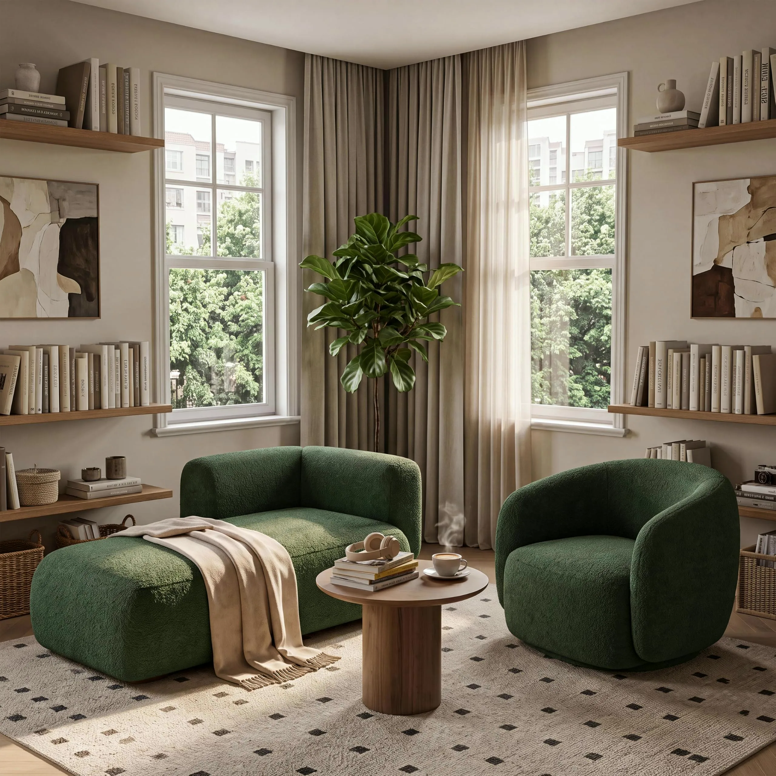 ERYE Boucle Chaise Lounge
