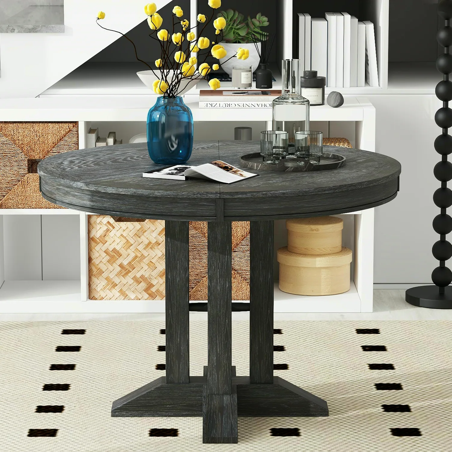 ERYE 6-Seat Extendable Dining Table 42"