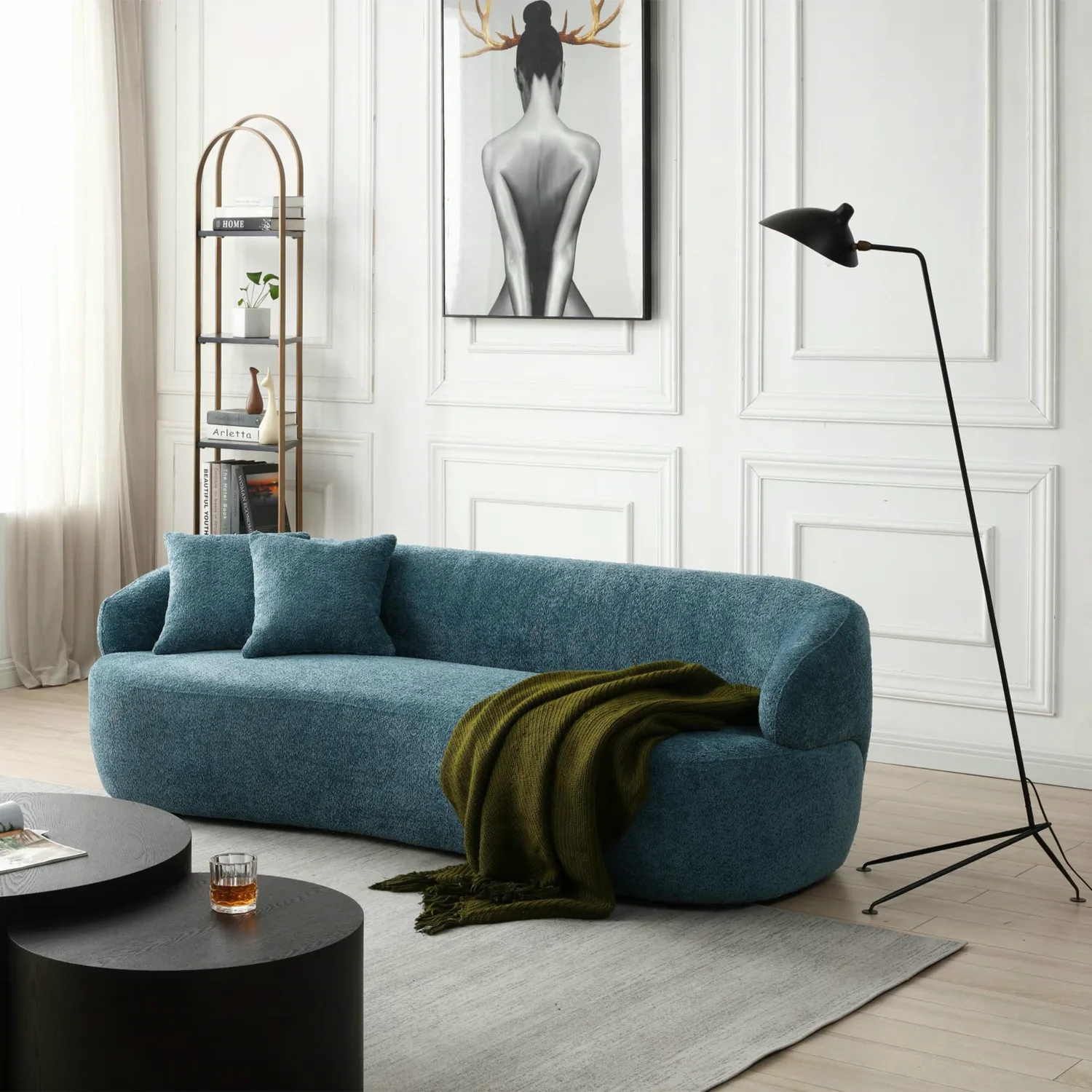 ERYE Boucle Curved Sofa