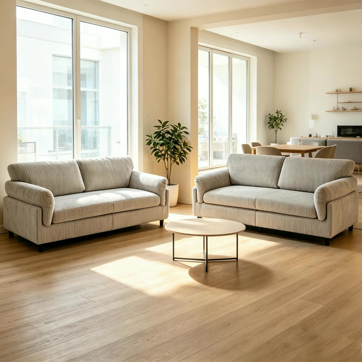 ERYE Corduroy Sofa Set
