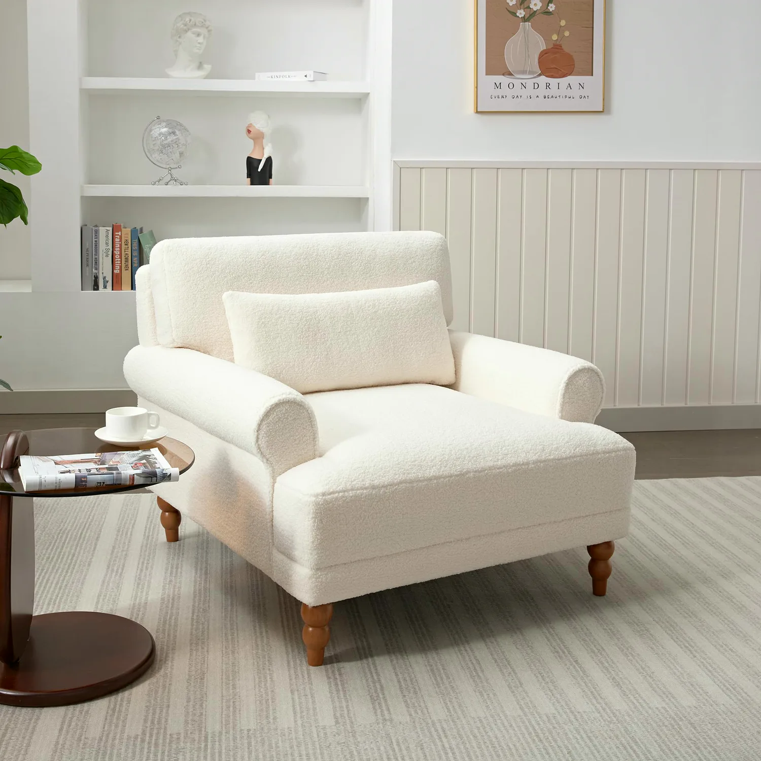 ERYE Boucle Accent Chair 38.2"
