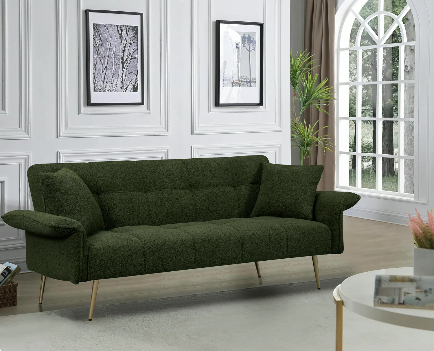ERYE Boucle Futon Sofa Bed 70"