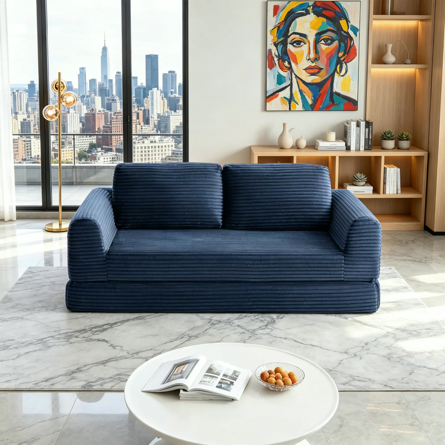 ERYE Corduroy Cloud Sofa 82"