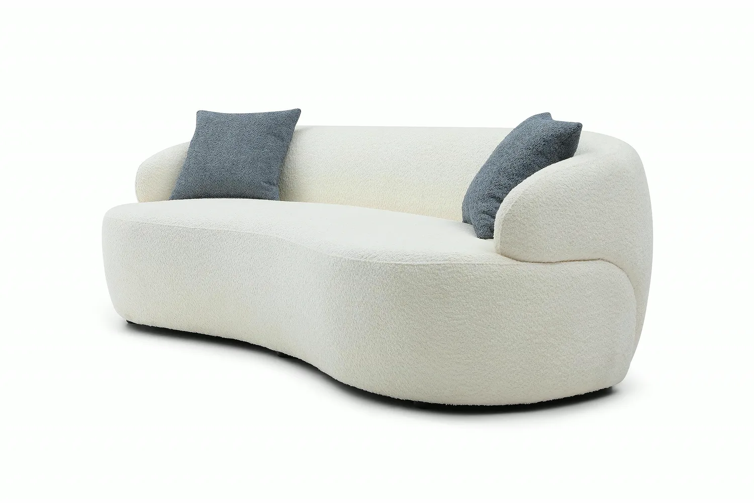 ERYE Oversized Boucle Curved Sofa 86.6"