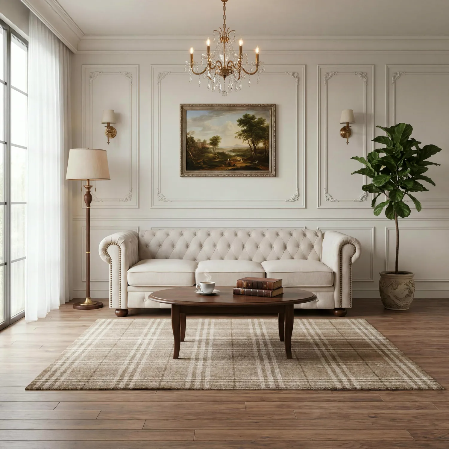 ERYE Linen Blend Sofa 88.5"
