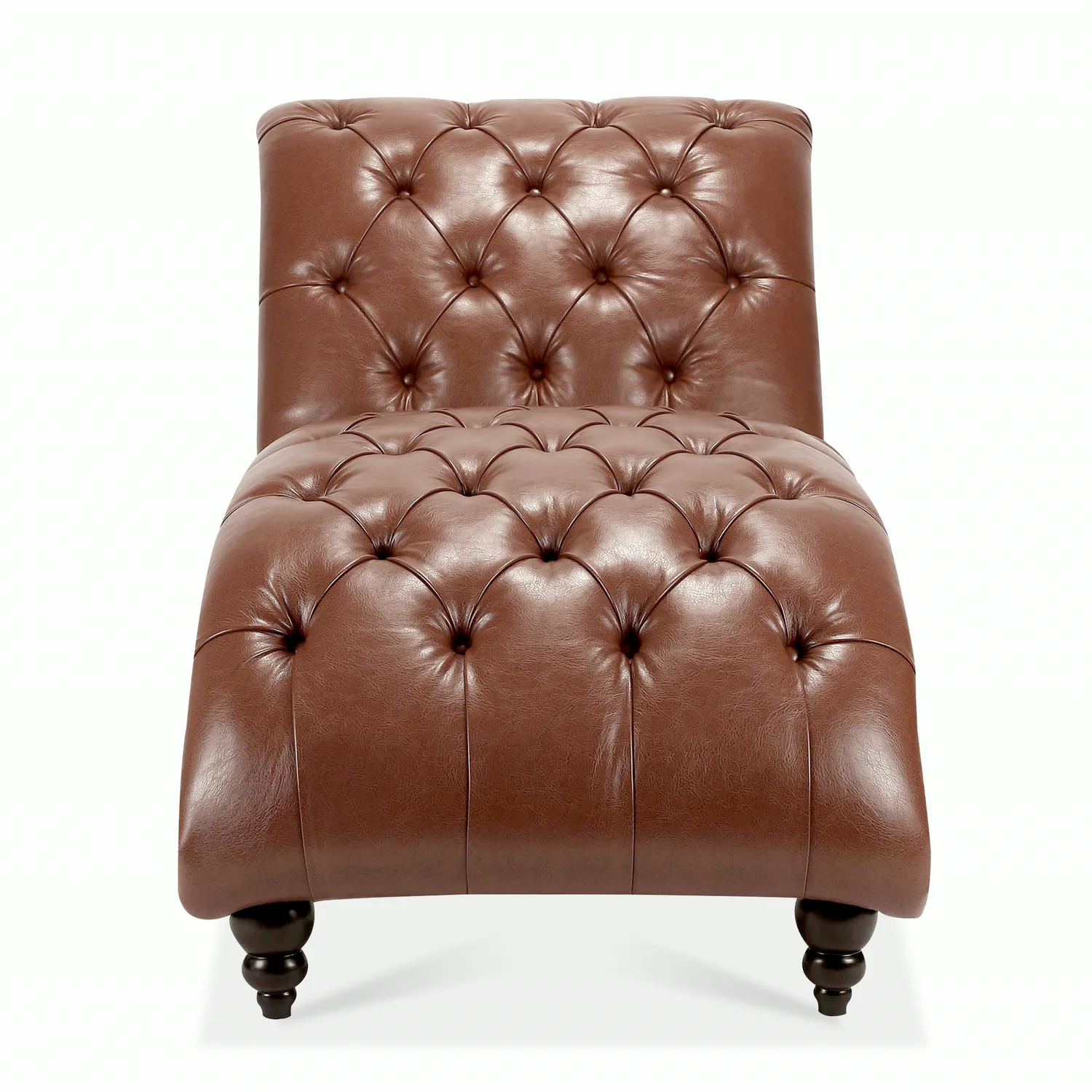 ERYE Tufted Faux Leather Chaise Lounge 27.2"
