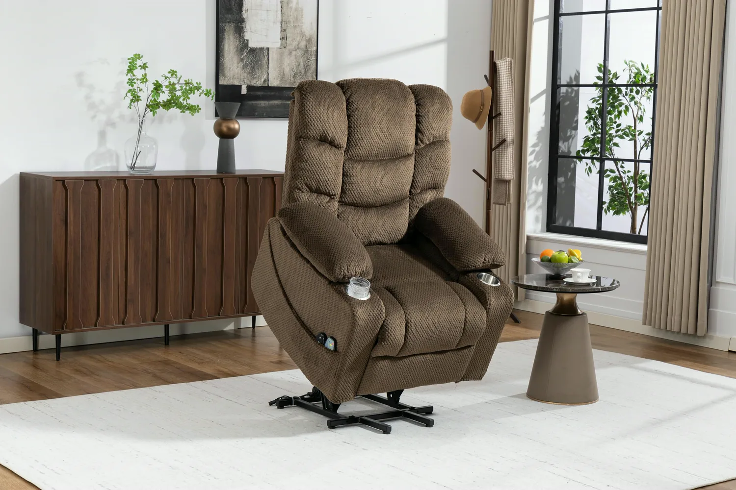 ERYE Velvet Power Lift Recliner 32.7"