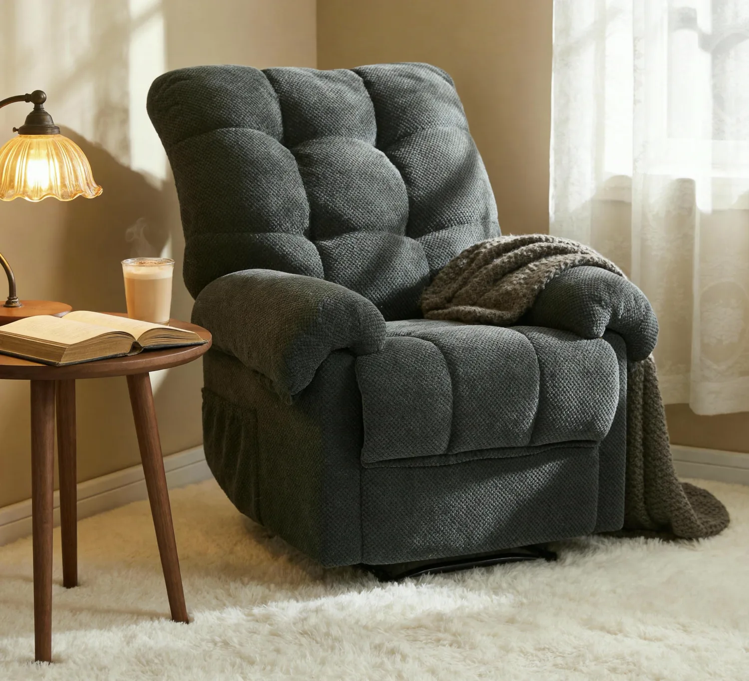 ERYE Velvet Recliner 36.2"
