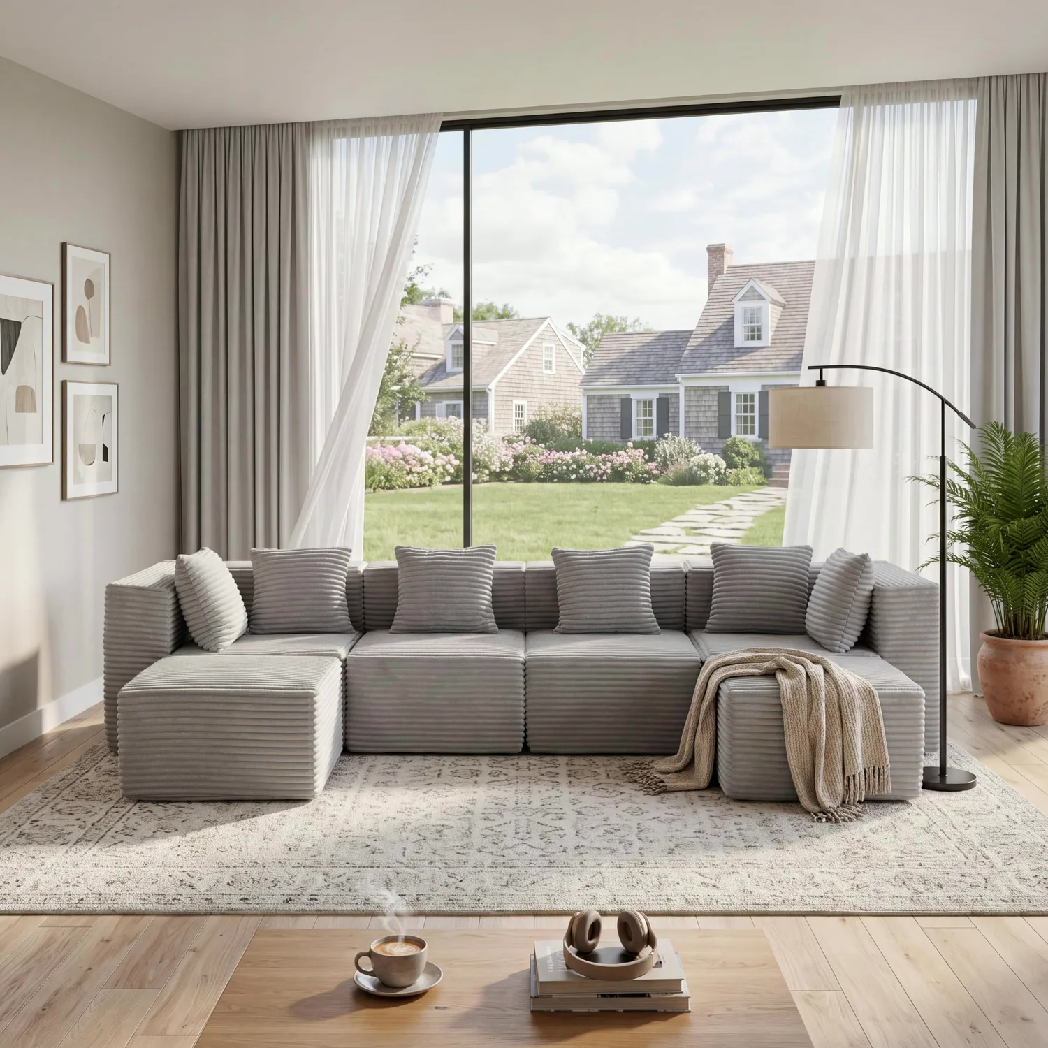 ERYE Corduroy Cloud Sectional