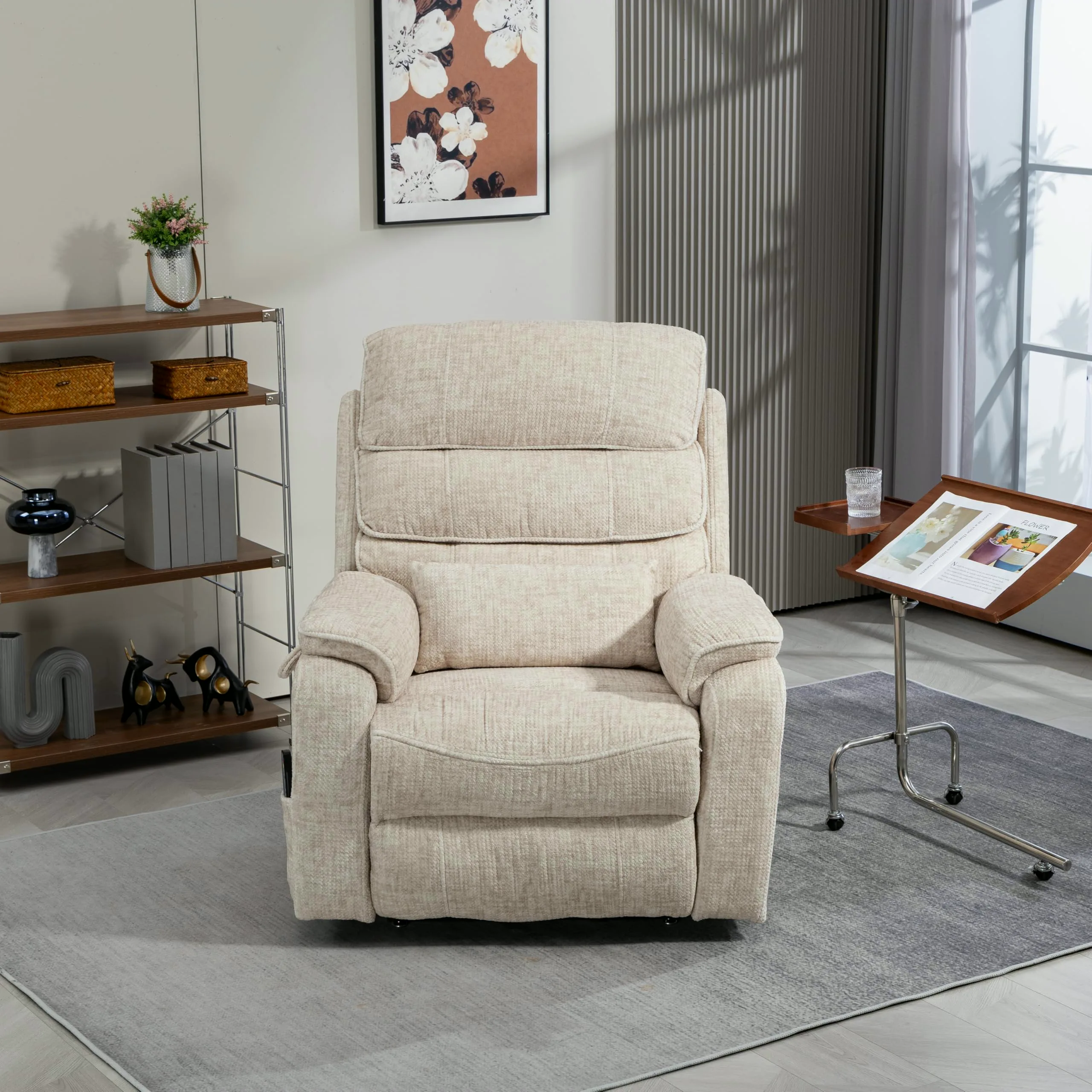 ERYE Chenille Power Lift Recliner 37.4"