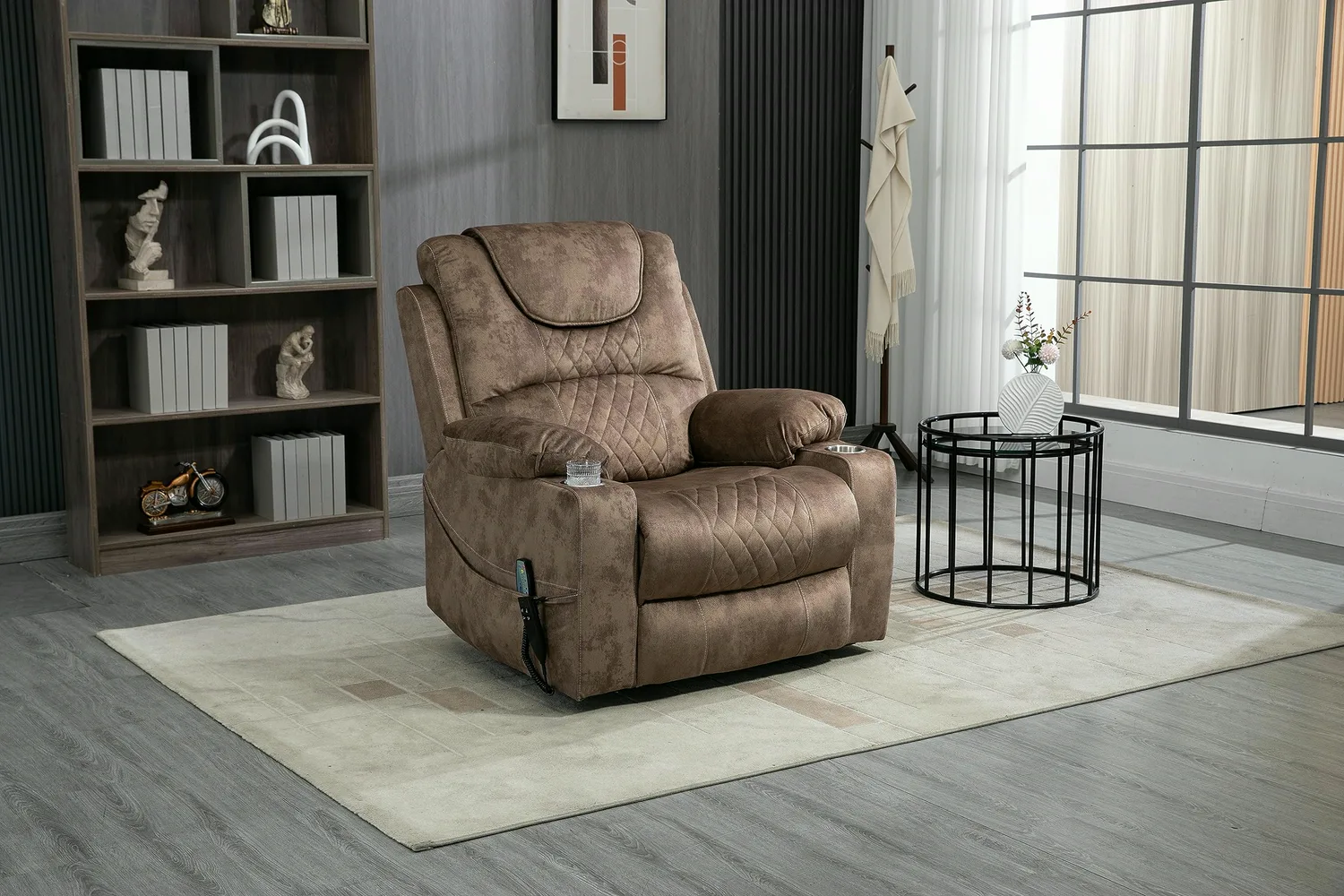 ERYE Velvet Power Lift Recliner 38.2"