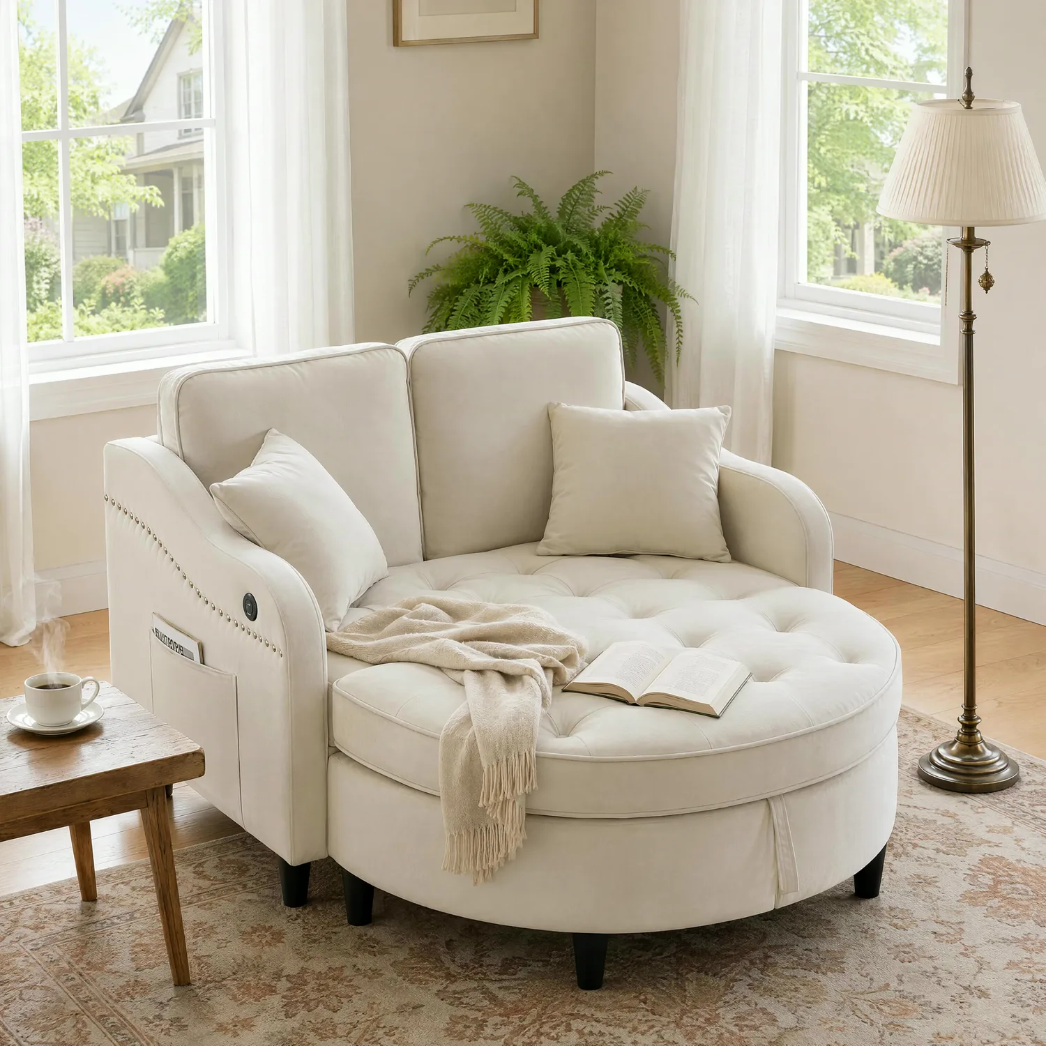 ERYE Velvet Loveseat 57"
